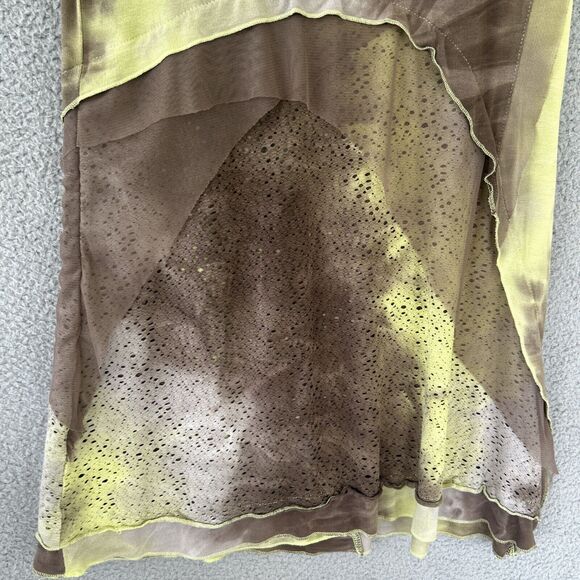 Dolcezza Tunic Top Vest Set Medium Small Tie Dye Fairy Gray Yellow Beach Fairy - Picture 6 of 16